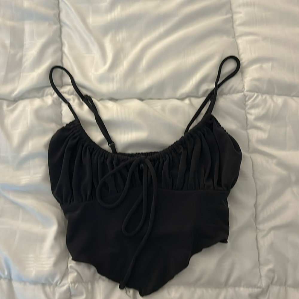 Black Urban crop top